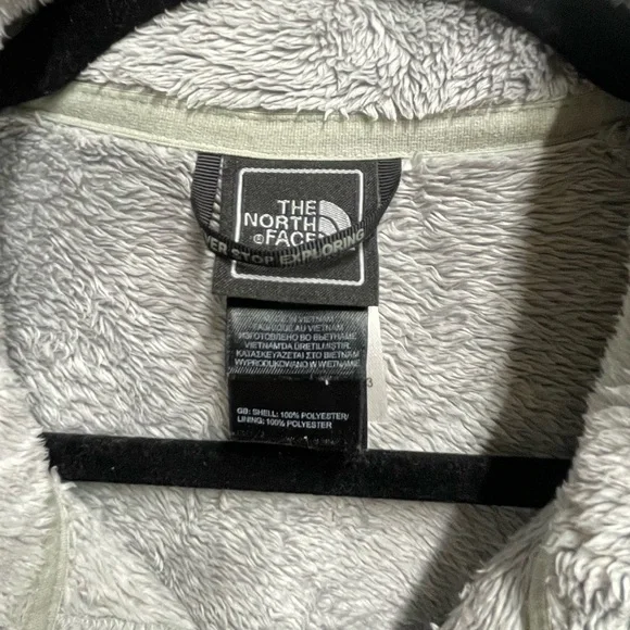 The North Face Osito Fleece Full Zip Jacket Gray/Silver- Size Medium - Picture 3 of 10